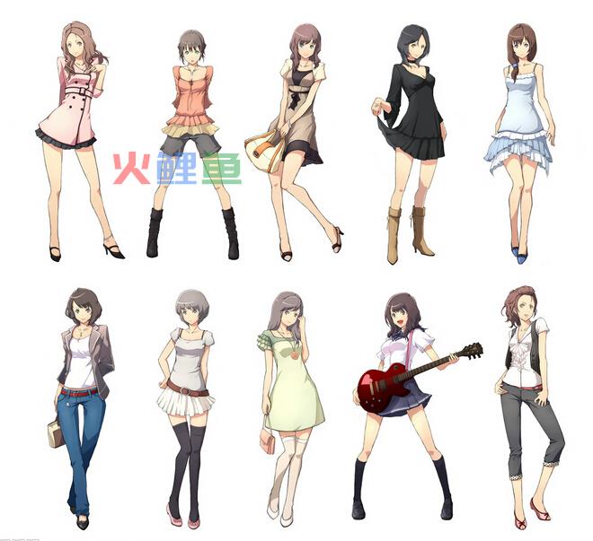 现代漫画人物衣服设计的分类