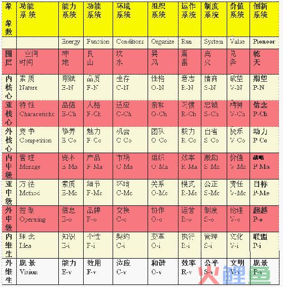 全息管理模型的 组织DNA遗传密码图谱 