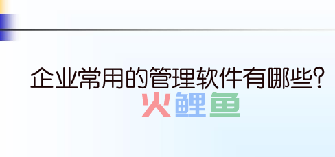 企业常用的管理软件有哪些？