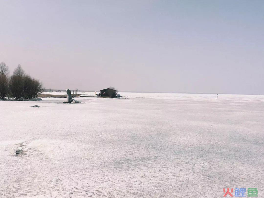 冰面上的青海湖