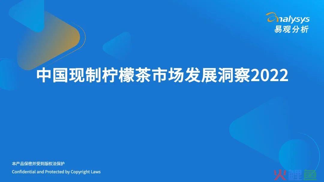 2022年中国现制柠檬茶市场发展洞察