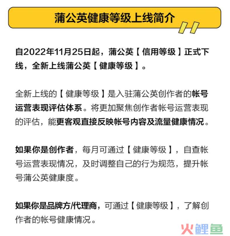 重磅！小红书博主健康等级上线！