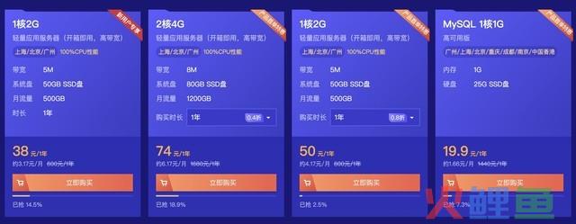 服务器租用多少钱一年 74块钱一年的云服务器可以用来做什么