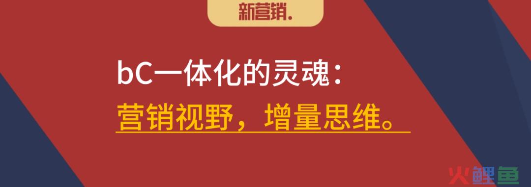 bC一体化的灵魂：营销视野、增量思维