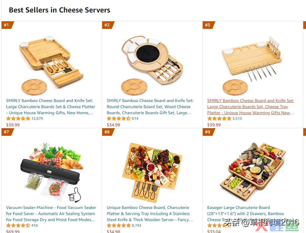 潜力爆款产品分享—Charcuterie Boards(跨境电商产品主图)