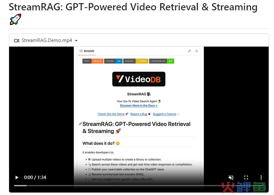 StreamRAG：支持搜索视频任意时刻并返回一个视频剪辑